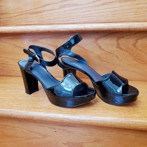 Stuart Weitzman BLACK Platform Sandal